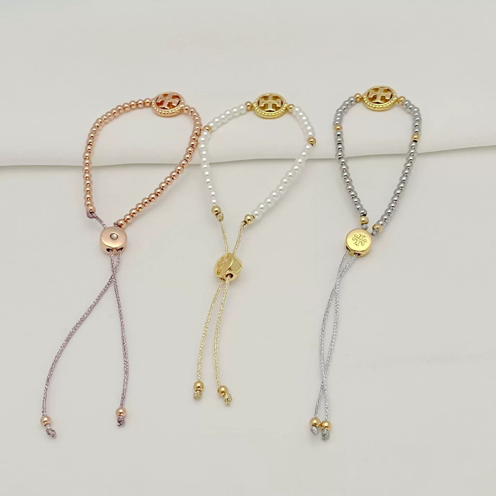 Tory Burch Pearl Beaded Sliding Bracelet